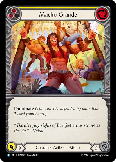Macho Grande (Yellow) Rainbow foil