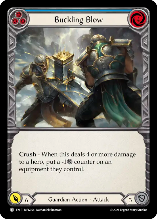 3x Buckling Blow (Blue)