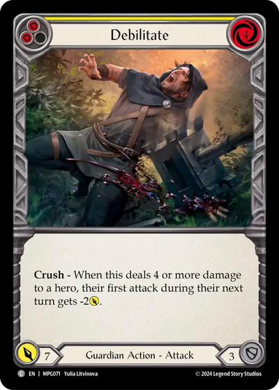 3x Debilitate (Yellow)