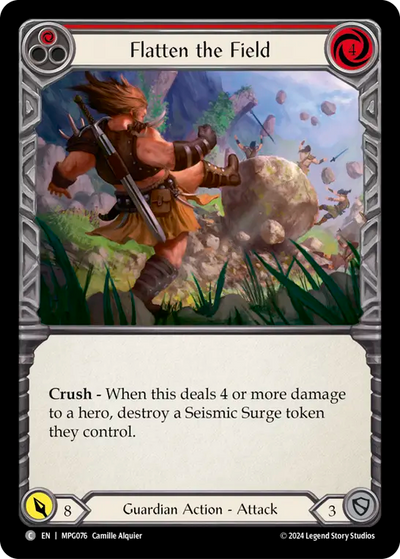 3x Flatten the Field (Red)