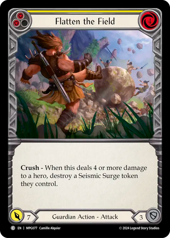 3x Flatten the Field (Yellow)
