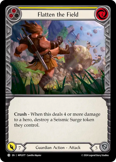 3x Flatten the Field (Yellow)