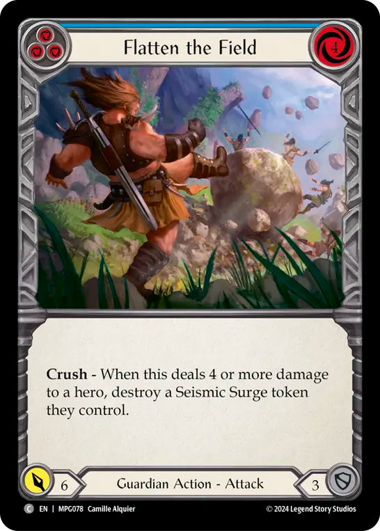 3x Flatten the Field (Blue)