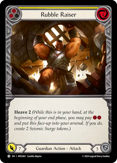 Rubble Raiser (Yellow) Rainbow foil