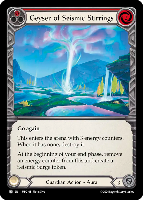 3x Geyser of Seismic Stirrings (Red)