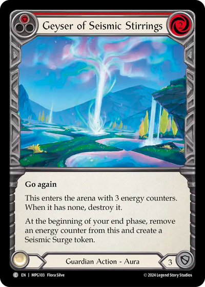 3x Geyser of Seismic Stirrings (Red)