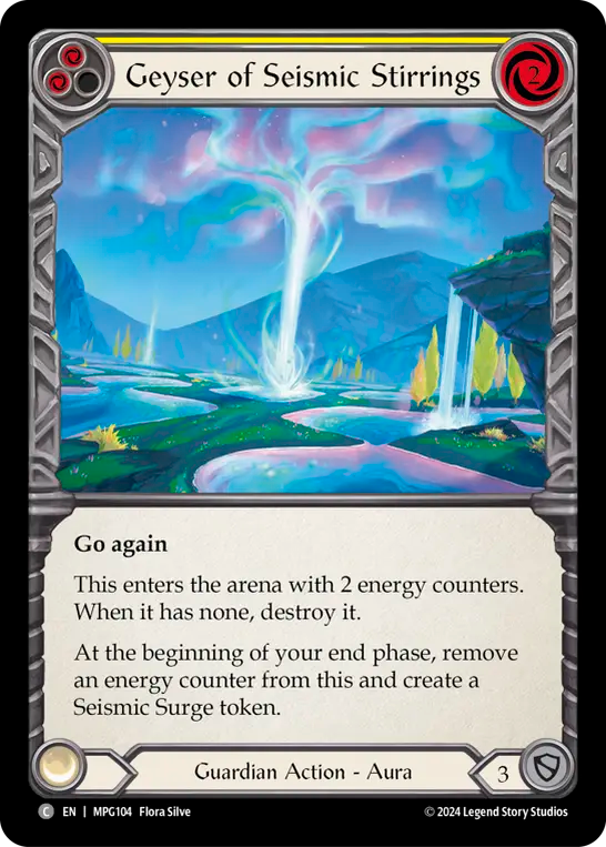 3x Geyser of Seismic Stirrings (Yellow)