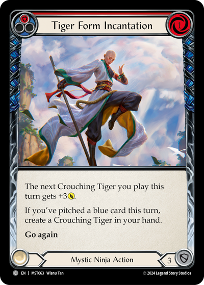 Tiger Form Incantation (Red) Rainbow Foil