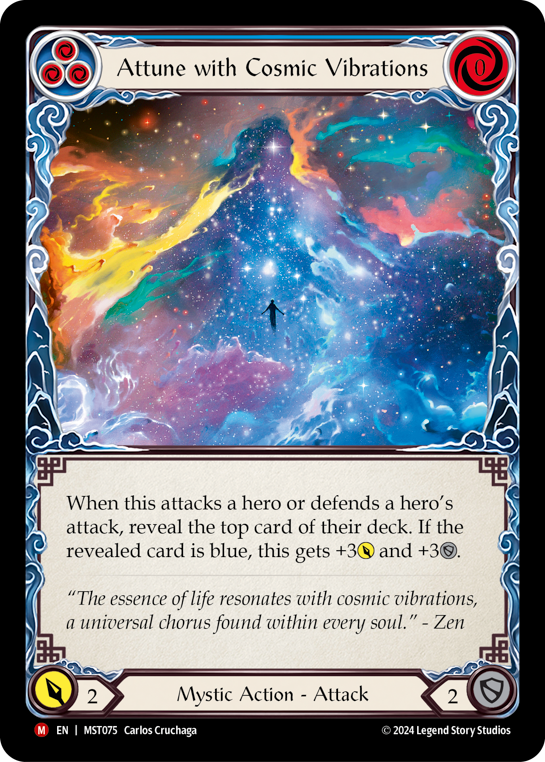 Attune with Cosmic Vibrations Rainbow Foil