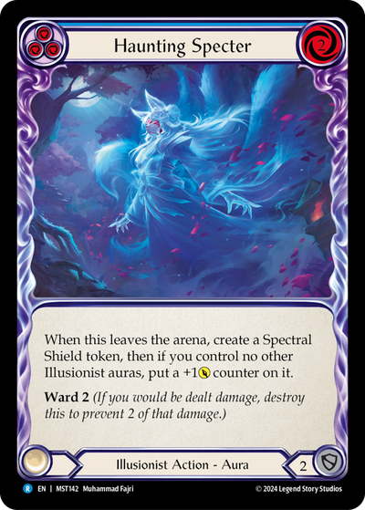 Haunting Specter (Blue) Rainbow Foil