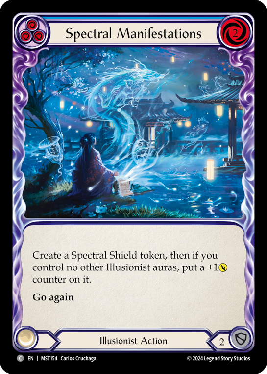 Spectral Manifestations (Blue) Rainbow Foil