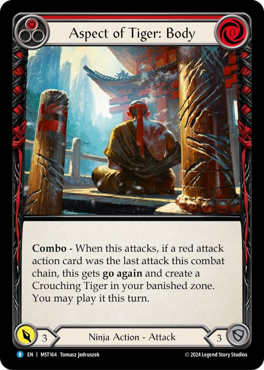 3x Aspect of Tiger: Body (Red)