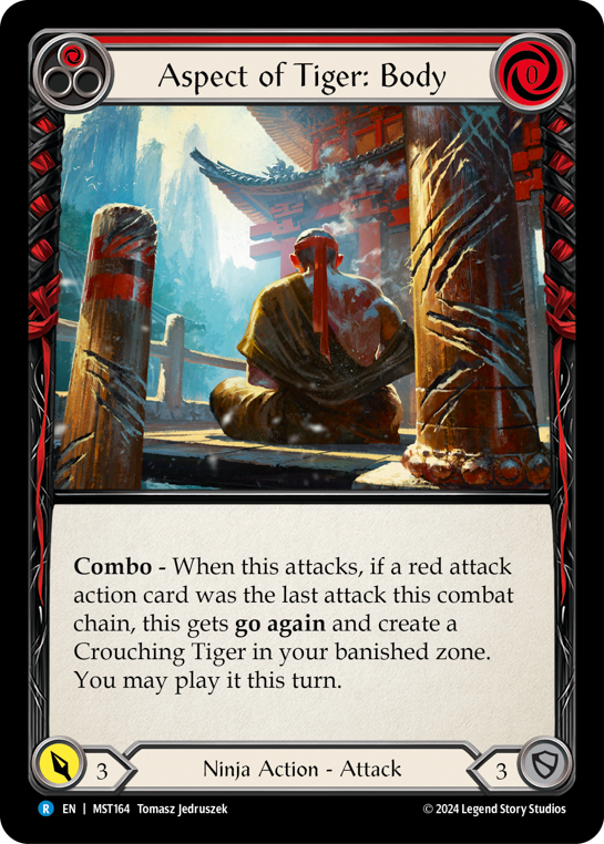 Aspect of Tiger: Body (Red) Rainbow Foil