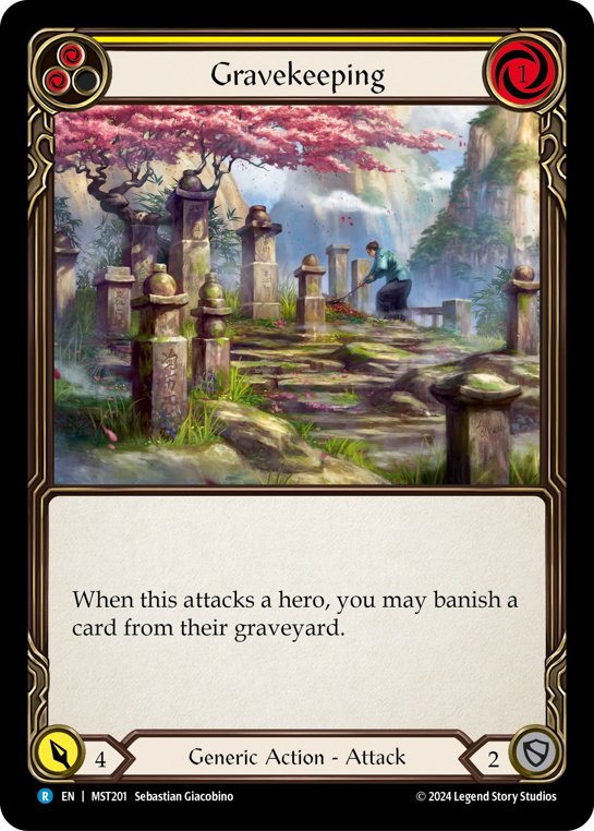 Gravekeeping (Yellow) Rainbow Foil