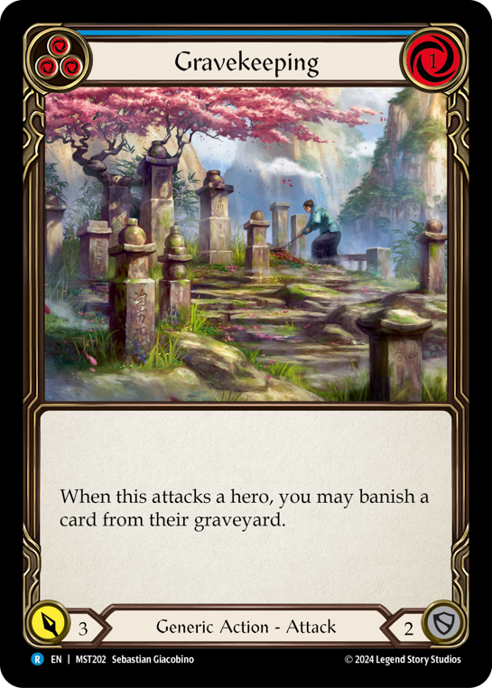 Gravekeeping (Blue) Rainbow Foil