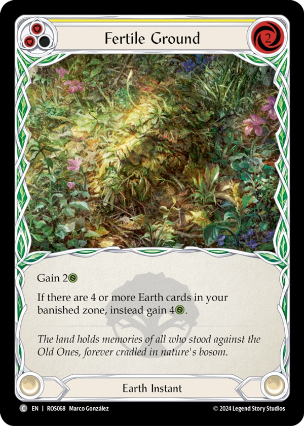 Fertile Ground (Yellow)  Rainbow Foil