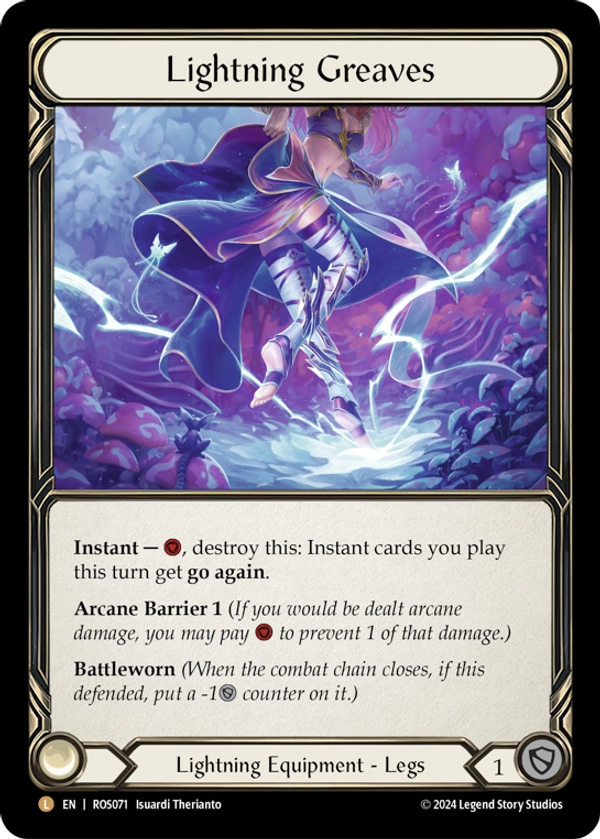Lightning Greaves Rainbow Foil Fluke & Box