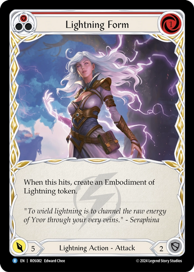 Lightning Form (Red) Rainbow Foil