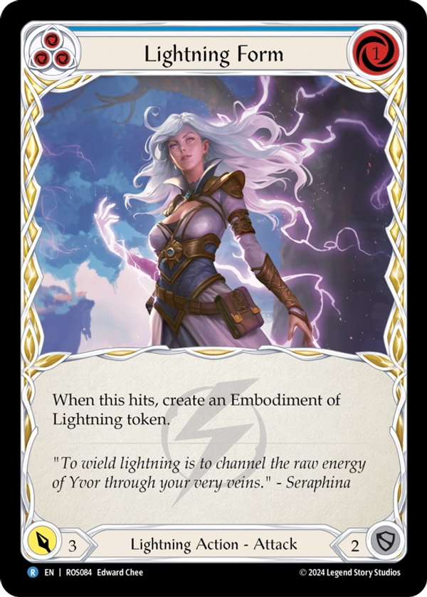 Lightning Form (Blue) Rainbow Foil