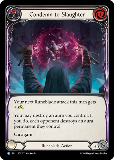 Condemn to Slaughter (Red) Rainbow Foil