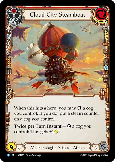 Cloud City Steamboat (Red) Rainbow Foil
