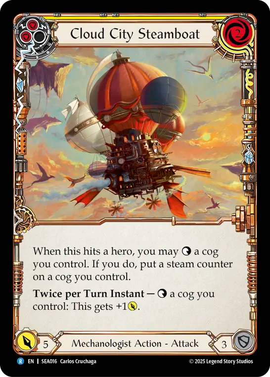 3x Cloud City Steamboat (Yellow)
