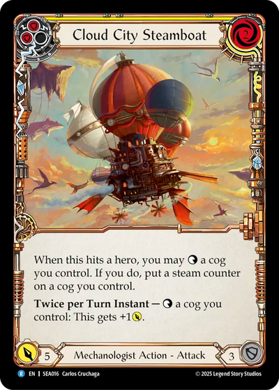 Cloud City Steamboat (Yellow) Rainbow Foil