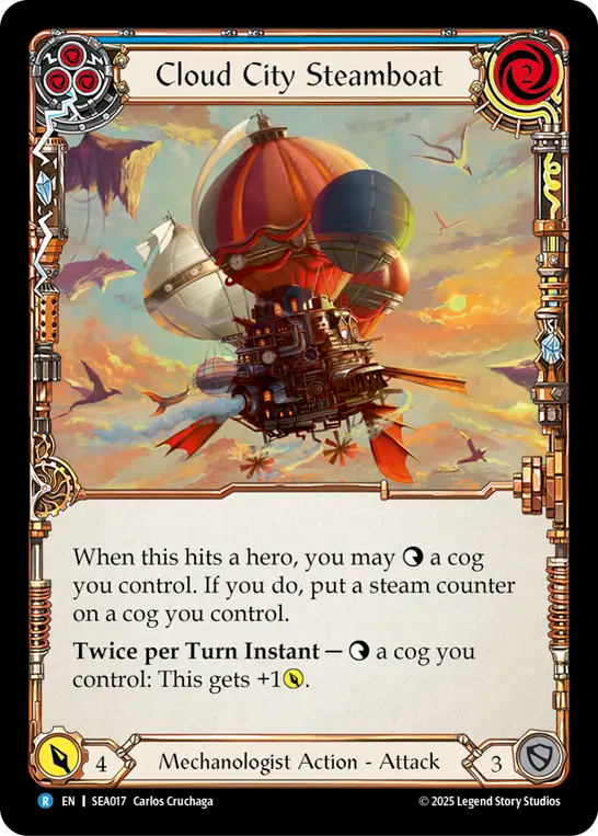 3x Cloud City Steamboat (Blue)