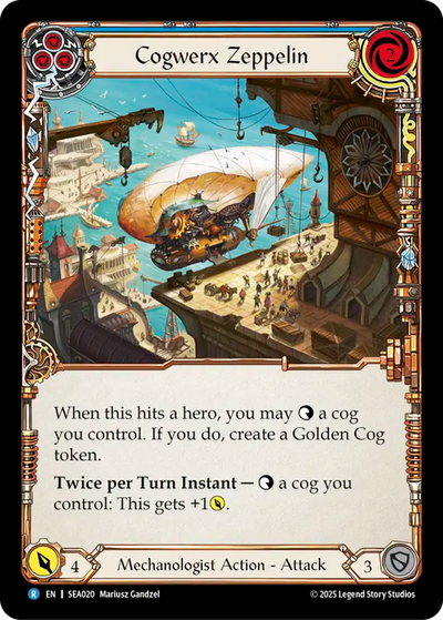 Cogwerx Zeppelin (Blue) Rainbow Foil