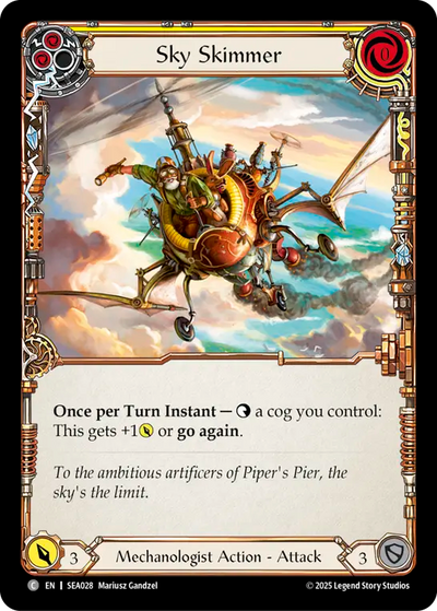 Sky Skimmer (Yellow) Rainbow Foil