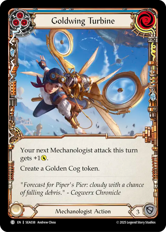 Goldwing Turbine (Blue) Rainbow Foil