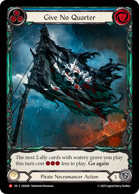 Give No Quarter Extended Art Rainbow Foil