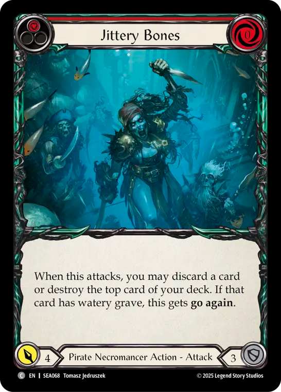 3x Jittery Bones (Red)