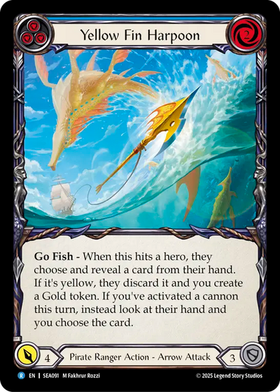 Yellow Fin Harpoon Rainbow Foil