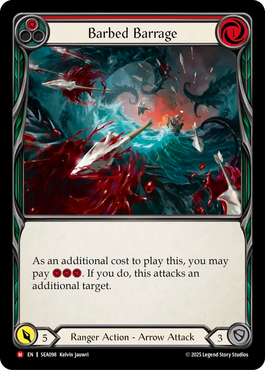 Barbed Barrage Rainbow Foil