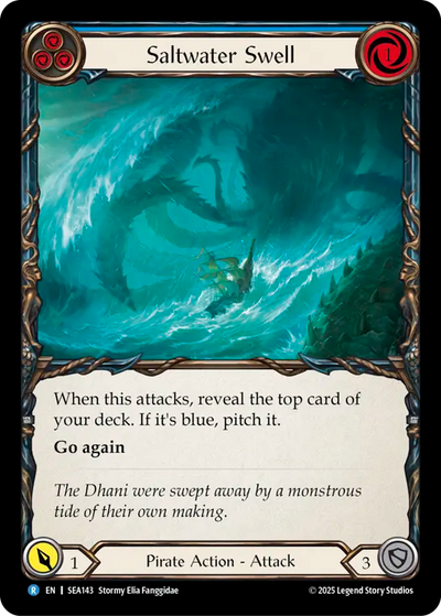 Saltwater Swell (Blue) Rainbow Foil
