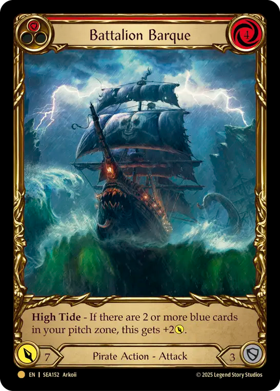 Battalion Barque (Red) Treasure Pack