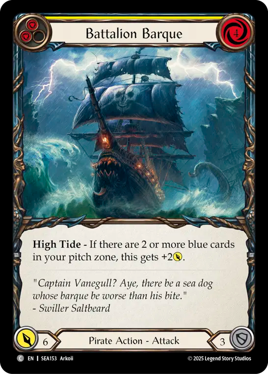 Battalion Barque (Yellow) Rainbow Foil