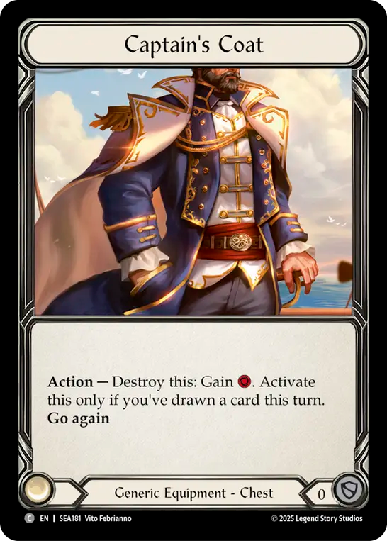 Captain's Coat Cold Foil  Treasure Pack