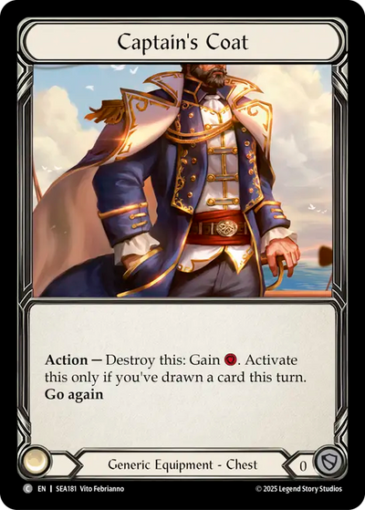 Captain's Coat Cold Foil  Treasure Pack