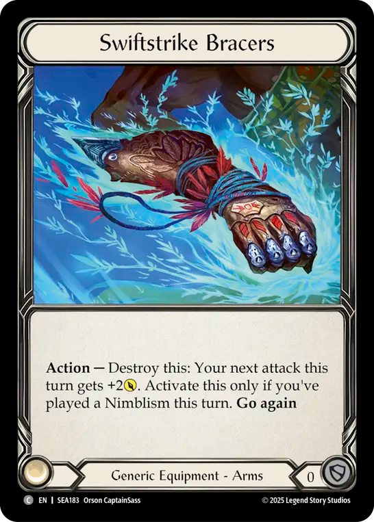 Swiftstrike Bracers Cold Foil Treasure Pack