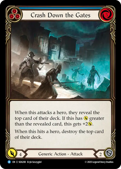 3x Crash Down the Gates (Blue)