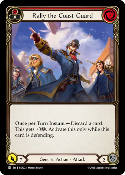 Rally the Coast Guard (Red) Rainbow Foil