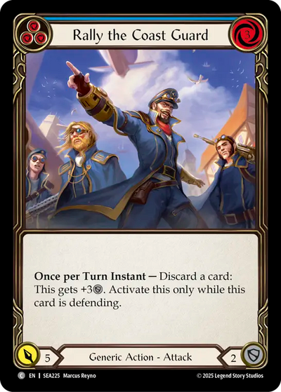 Rally the Coast Guard (Blue) Rainbow Foil