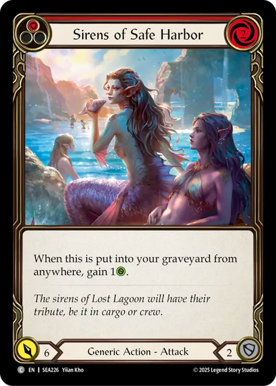 Sirens of Safe Harbor (Red) Rainbow Foil