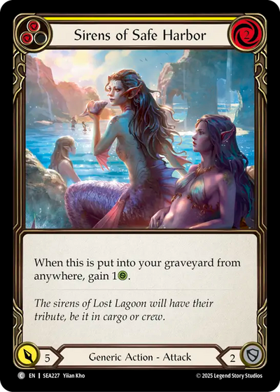 Sirens of Safe Harbor (Yellow) Rainbow Foil