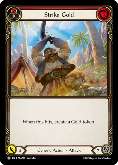 Strike Gold (Red) Rainbow Foil