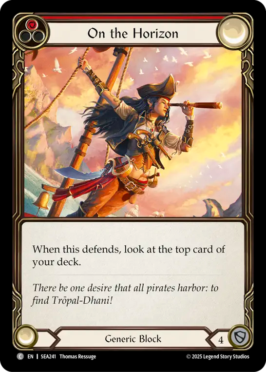 On the Horizon (Red) Rainbow Foil