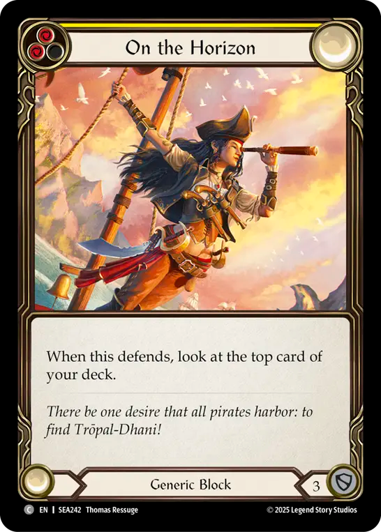 On the Horizon (Yellow) Rainbow Foil
