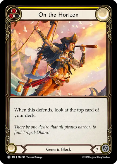 On the Horizon (Yellow) Rainbow Foil